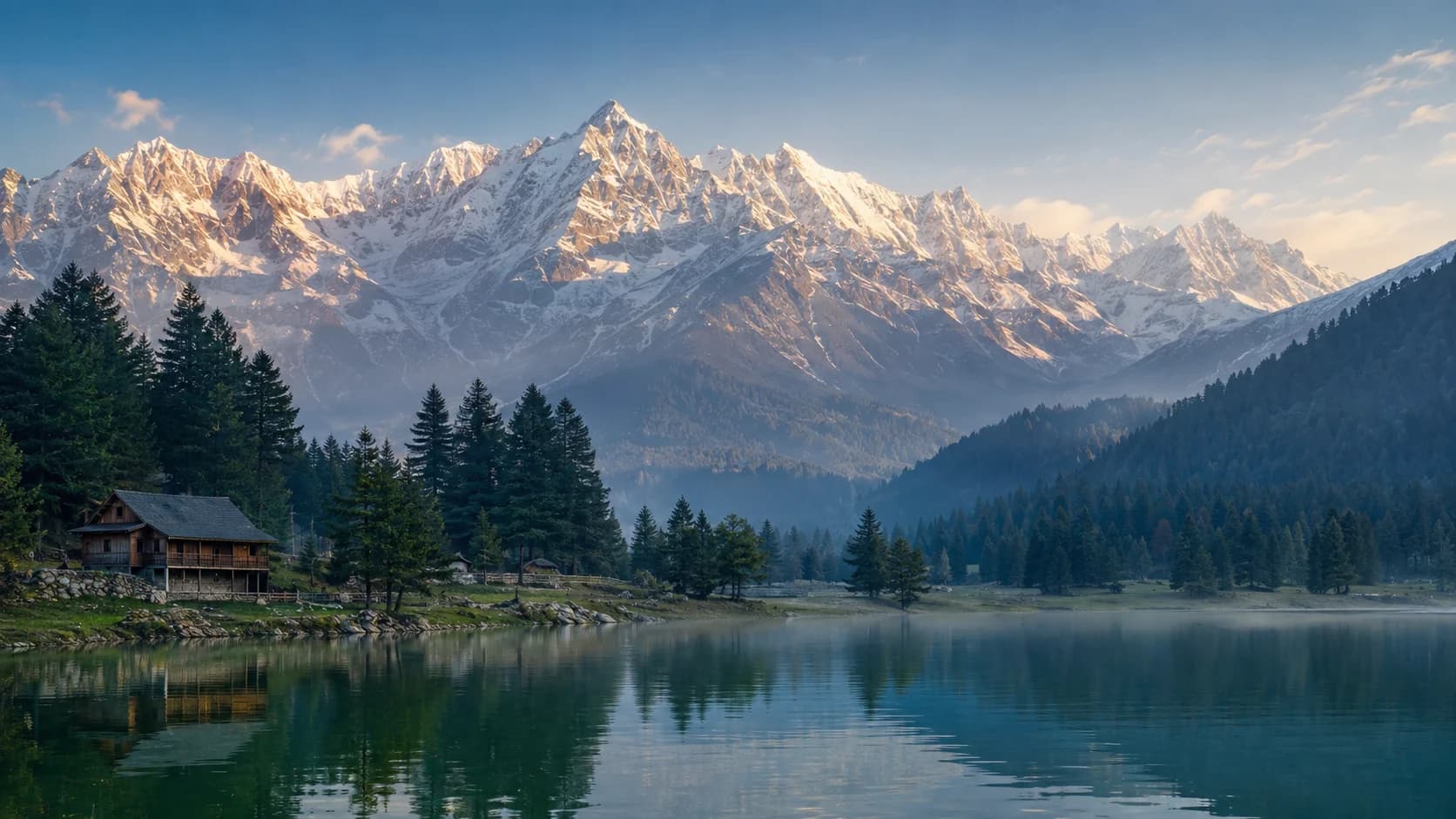 Mountain scenery in Kashmir